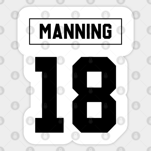 the legendary number 18 of indianapolis Sticker by Cabello's